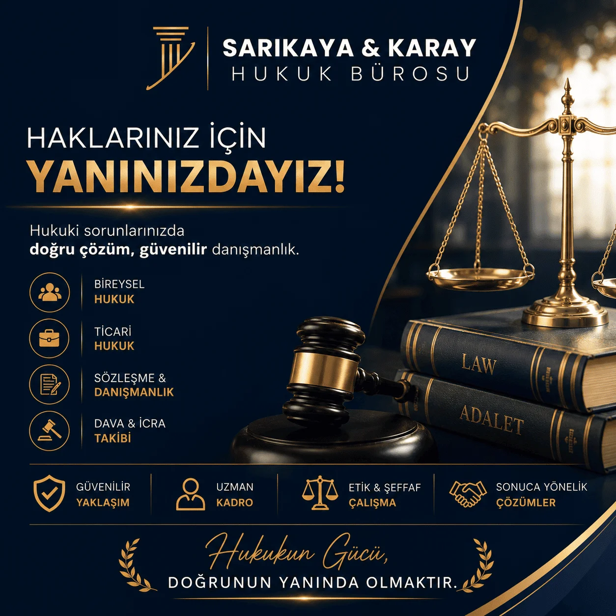 Sarıkaya&Karay Hukuk Bürosu | Küçükçekmece Boşanma Avukatı | Küçükçekmece Avukat | Ceza Davası Avukatı